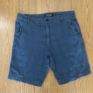 EZEKIEL Men's Blue Plaid Shorts Size 33